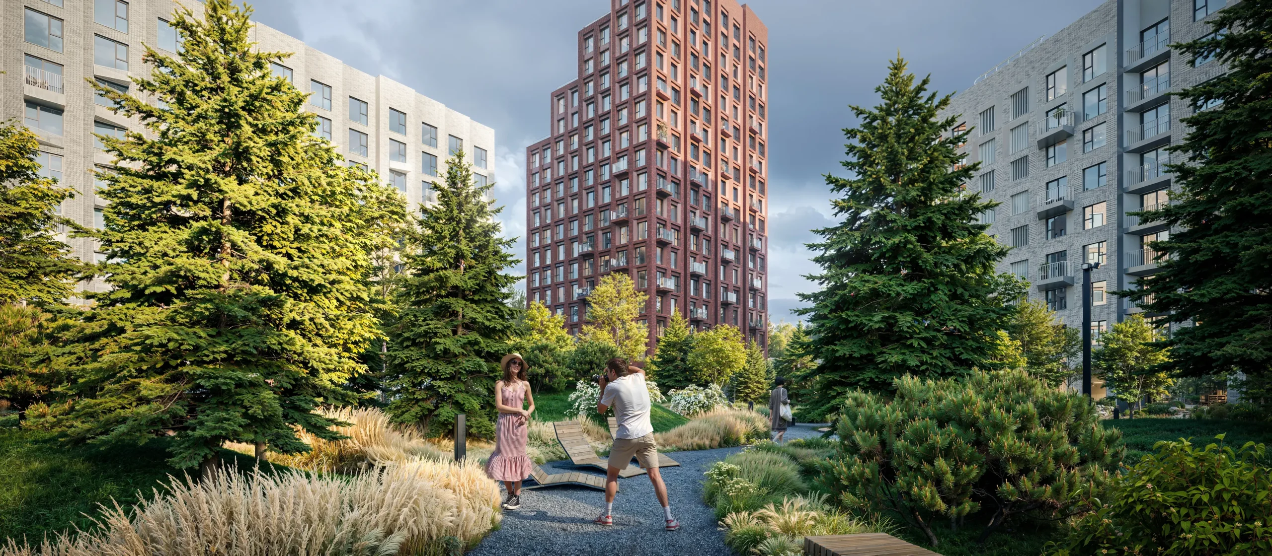 Благоустройство двора от застройщика